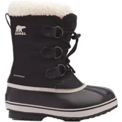 Sorel Wasserfeste und isolierende Stiefel für Apres Ski Yoot Pac? Nylon Wp Black  Kindergröße 3 US schwarz
