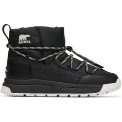 Sorel Wasserfeste Winter Stiefel zum Reinschlüpfen Whitney III Slip-On WP W Black Sea Salt für Damen Größe 37,5 schwarz