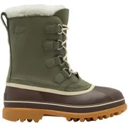 Sorel Warme und wasserdichte Après-Ski-Stiefel ? Herren ? Caribou? WP Caribou WP Stone Green Tobacco für Herren aus Leder Größe 49 Khaki