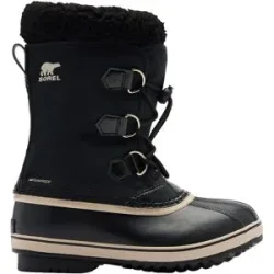 Sorel Warme und wasserdichte Après-Ski-Stiefel Little Kids Yoot Pac Nylon WP Black Black  Kindergröße 30 schwarz