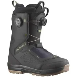 Salomon Snowboard Boots Echo Dual Boa Wide Black/Deep Lichen Green für Herren aus Wolle Größe 40,5 schwarz