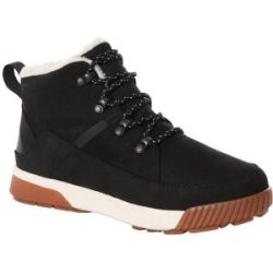 The North Face Hochgeschnittene und gefütterte Schuhe W Sierra Mid Lace Wp Tnf Black/Gardenia White für Damen aus Leder Größe 6,5 US schwarz