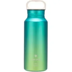 Snow Peak Feldflasche / Trinkflasche aus Titan Titanium Aurora Bottle 600 Ml In Ocean  Grün