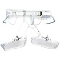 ICE Technischer und minimalistischer Klettergurt für Bergsteigen und Eisklettern Choucas Pro Folkstone  Größe XL Weiß