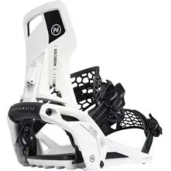 Nidecker All-Mountain Snowboard-Bindungen Supermatic OG White  aus Nylon Größe 41,5-44 Weiß