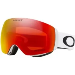 Oakley Skibrille Flight Deck M Matte White Prizm Torch  Weiß