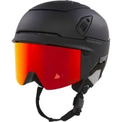Oakley Ski-/Snowboardhelm mit Visier Mod7 Blackout/Prizm Torch Iridium für Herren Größe S schwarz