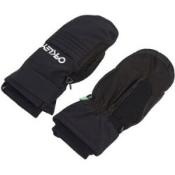 Oakley Wasserfeste Fäustlinge Ski  B1B Mittens Blackout für Herren aus Leder Größe S schwarz
