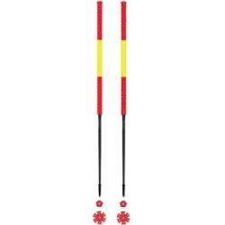 Les batons d'Alain Skitourenstöcke Espagne  Größe 135 cm Rot