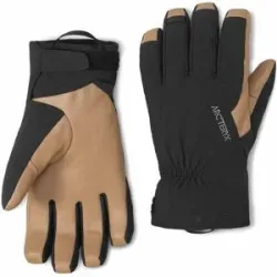 Arc'Teryx Wind- und wasserdichte Handschuhe aus GORE-TEX Venta GTX Glove Black/Canvas für Herren aus Leder Größe M schwarz