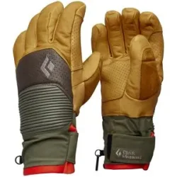 Black Diamond Freeride Handschuhe aus PrimaLoft® und aus GORE-TEX Impulse Gloves Beeswax Walnut für Herren aus Leder Größe S Gelb