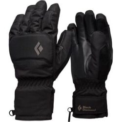 Black Diamond Handschuhe für Skihandschuhe aus PrimaLoft® und GORE-TEX Mission Gloves Black für Herren aus Leder Größe S schwarz
