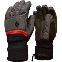 Black Diamond Handschuhe für Skihandschuhe aus PrimaLoft® und GORE-TEX Mission Gloves Walnuts für Herren aus Leder Größe S Grau