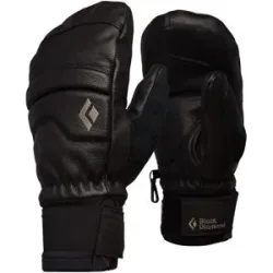 Black Diamond Freeride Fäustlinge aus PrimaLoft® Spark Mitts Black Black für Herren aus Leder Größe L schwarz