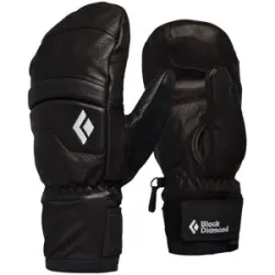 Black Diamond Freeride Fäustlinge aus PrimaLoft® W Spark Mitts Black Black für Damen aus Leder Größe M schwarz