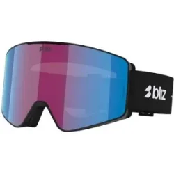 Bliz Skibrille G001 Matte Black Violet Blue  aus Wolle schwarz