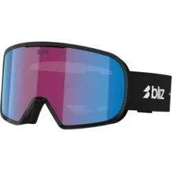 Bliz Skibrille G002 Matte Black Violet Blue  aus Wolle schwarz