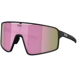 Bliz Robuste und leichte Sonnenbrille P001S Matt Black Brown w Pink Mirror  schwarz