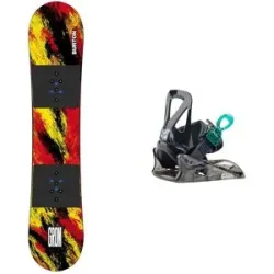 Burton Snowboard Snowboard Set Kid Grom Ketchup/Mustard 2024  aus Wolle Rot