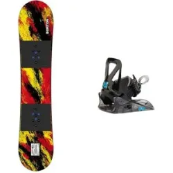 Burton Snowboard Snowboard Set Kid Grom Ketchup/Mustard 2024  aus Wolle Rot