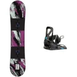 Burton Snowboard Snowboard Set Grom  aus Wolle Violett