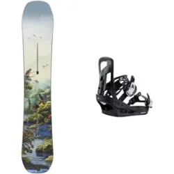 Burton Snowboard All Mountain Pack Custom Jungle 2027 für Herren Grün