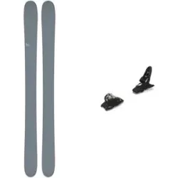 CANDIDE Skis Ski Set inkl. Bdg. Freeride Skifahren Pack AK 121 2027  aus Holz Grau