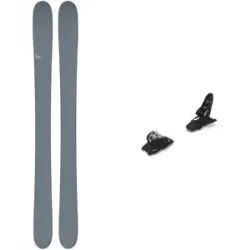 CANDIDE Skis Ski Set inkl. Bdg. Freeride Skifahren Pack AK 106 2027  aus Wolle Grau