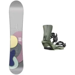 Nitro All-Mountain-Snowboard &ndash; Damen / Frau &ndash; Phase Pack Nova 2026 für Damen aus Holz Grau
