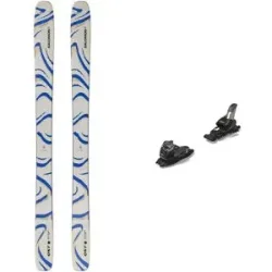 Salomon Ski Set inkl. Bdg. Freeride-Ski Pack Qst 106 Almond Milk 2026  aus Holz Violett