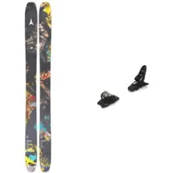Atomic Ski Set inkl. Bdg. Freeride-Ski &ndash; Unisex &ndash; Bent 110 2027 Pack Bent 110 2027  aus Holz Grau