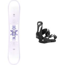 Salomon All-Mountain Snowboard Pack Lotus 2026 für Damen aus Wolle Weiß
