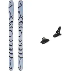 Salomon Ski Set inkl. Bdg. Freeride-Ski Pack QST 100 Cosmic Sky/Dark Grey 2027  Grau