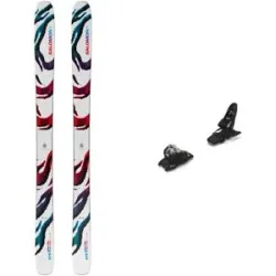 Salomon Ski Set inkl. Bdg. Freeride-Ski Pack S/Lab QST Blank 2027  aus Holz Grün