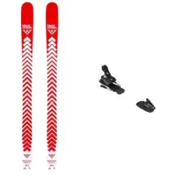 Blackcrows Ski Set inkl. Bdg. All-Mountain Skier Pack Camox JR 2026  aus Holz Rot