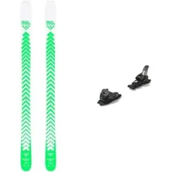 Blackcrows Ski Set inkl. Bdg. All-Mountain Skier Pack Captis 2026 für Herren aus Holz Grün