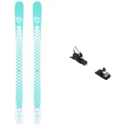 Blackcrows Ski Set inkl. Bdg. All-Mountain Skier Pack Captis Birdie 2027 für Damen aus Holz Blau