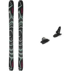 Salomon Ski Set inkl. Bdg. Skis freeride Pack Qst 100 Black 2027  aus Holz schwarz
