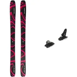 Salomon Ski Set inkl. Bdg. Skis freeride Pack Qst 106 Black/Pink 2027  aus Holz Rosa