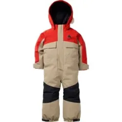 Burton Combinaison de ski/snowboard Toddlers 2L One Piece Flame Scarlet Summit Taupe  aus Wiederverwertete Materialien Kindergröße 3 Jahre -