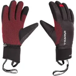 Camp Vielseitige Handschuhe aus PrimaLoft® G Air Core Black/Red für Herren Größe S schwarz
