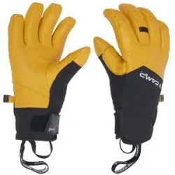 Camp Vielseitige Handschuhe G Crest Black/Yellow für Herren aus Leder Größe M Gelb