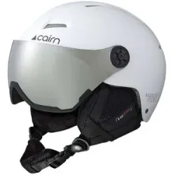 Cairn Ski-/Snowboardhelm mit Visier ? Kinder ? Android Visor J Android Visor J Mat White  Kindergröße 46-48 cm Weiß