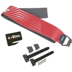 Colltex Zuschnitt-Steigfelle Sad Lucendro Étrier Hexagon + Camlock À Monter  Größe 110 mm Rot