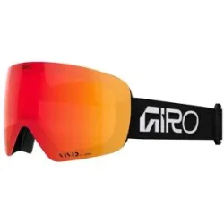 Giro Masque de ski Contour Black White Wordmark Vivid Ember/Infrared  für Herren schwarz