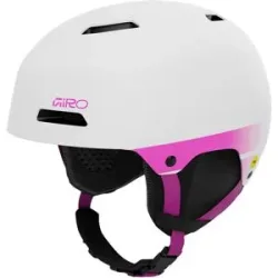 Giro Casque de ski Ledge Fs Mips Mat White/Pink für Herren Größe 59 62.5 cm Weiß