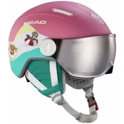 Head Skihelm &ndash; Kinder &ndash; Mojo Visor Paw Maja Visor Paw  Kindergröße 52-56 cm Rosa