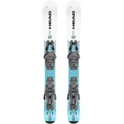 Head Ski Set inkl. Bdg. Pistenski Supershape Team Easy + JRS 4.5 GW CA 2027  Kindergröße 117 cm Blau