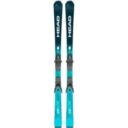 Head Ski Set inkl. Bdg. Pistenski Wc Rebels E.XSR + PR 11 GW 2027  Größe 163 cm Blau