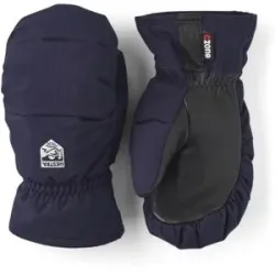 Hestra Ski Fäustlinge aus Leder und Primaloft Foss Jr. Mitt Navy  aus Leder Kindergröße 7 Navy blau